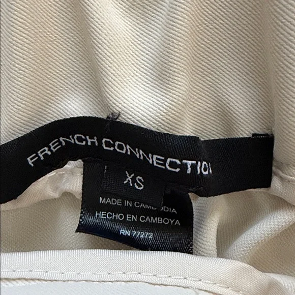 French Connection Cream Wide-Leg Trousers - Picture 13 of 15